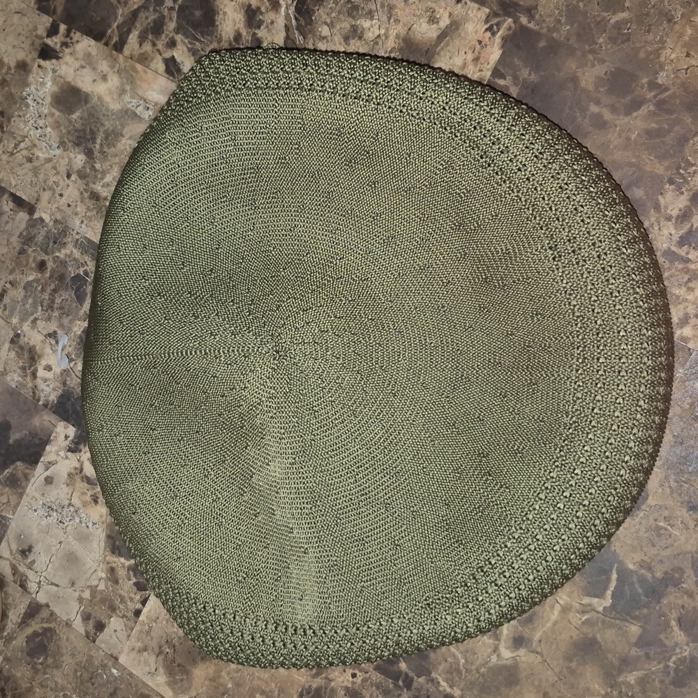 Men's Olive Knit Beret Hat Ventair  504 - Picture 4 of 6